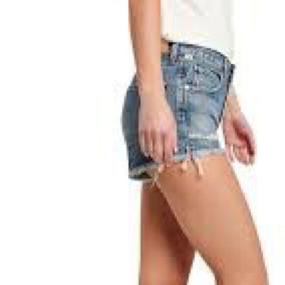 Revolve Citizens Of Humanity Women's Danielle Distressed Fray Short Sz 25 - Picture 3 of 11